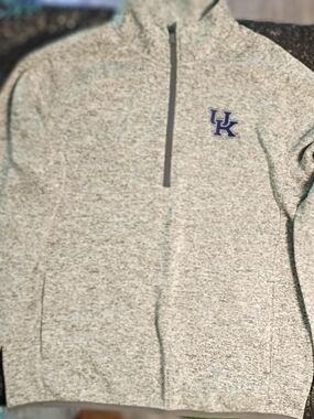 Kentucky League Grey Heather Quarter-Zip Pullover